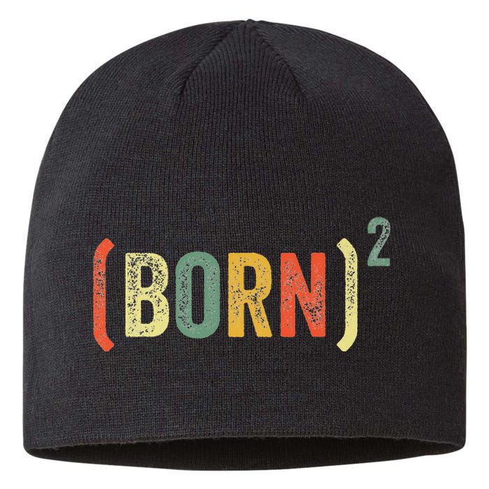 Born Again Christian Easter God Baptism Born Squared (Born)2 Sustainable Beanie