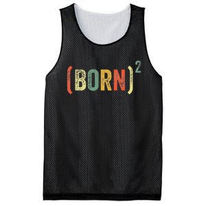 Born Again Christian Easter God Baptism Born Squared (Born)2 Mesh Reversible Basketball Jersey Tank