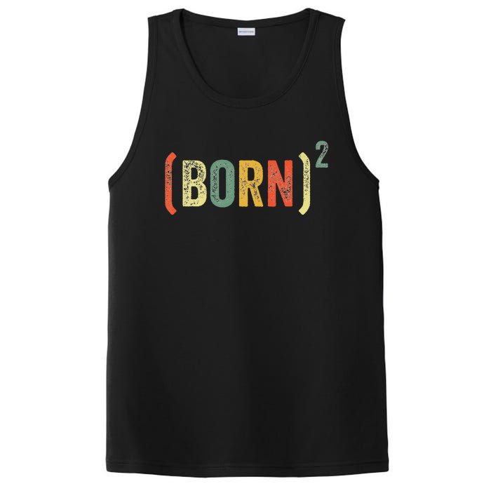 Born Again Christian Easter God Baptism Born Squared (Born)2 PosiCharge Competitor Tank