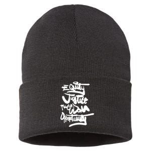 Be A Change Maker Justice Opportunity Sustainable Knit Beanie