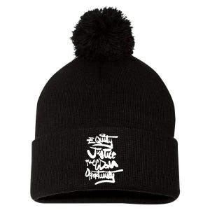 Be A Change Maker Justice Opportunity Pom Pom 12in Knit Beanie