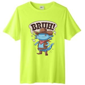 Bruh Axolotl Cowboy Western Rodeo Tall Fusion ChromaSoft Performance T-Shirt