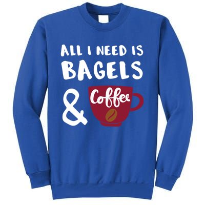 Bagels And Coffee Bagel Lover Gift Tall Sweatshirt