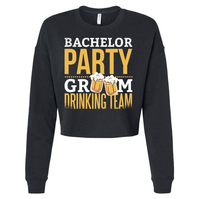 Bachelor Drinking Party Cropped Pullover Crew