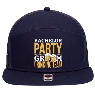 Bachelor Drinking Party 7 Panel Mesh Trucker Snapback Hat