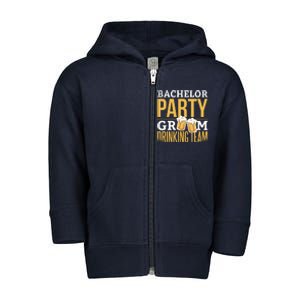 Bachelor Drinking Party Toddler Zip Fleece Hoodie