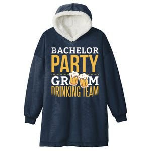 Bachelor Drinking Party Hooded Wearable Blanket