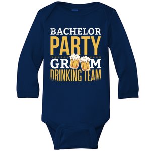 Bachelor Drinking Party Baby Long Sleeve Bodysuit