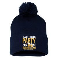 Bachelor Drinking Party Pom Pom 12in Knit Beanie