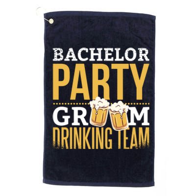 Bachelor Drinking Party Platinum Collection Golf Towel