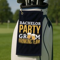 Bachelor Drinking Party Golf Towel