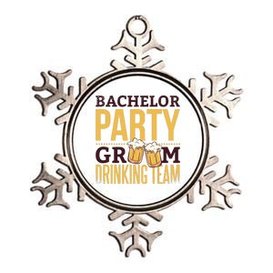 Bachelor Drinking Party Metallic Star Ornament