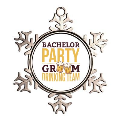 Bachelor Drinking Party Metallic Star Ornament