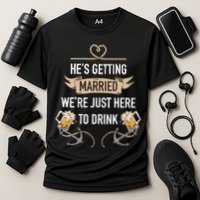 Bachelor Groom Drinking Cooling Performance Crew T-Shirt
