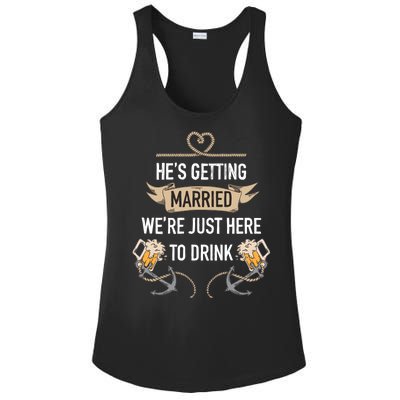 Bachelor Groom Drinking Ladies PosiCharge Competitor Racerback Tank