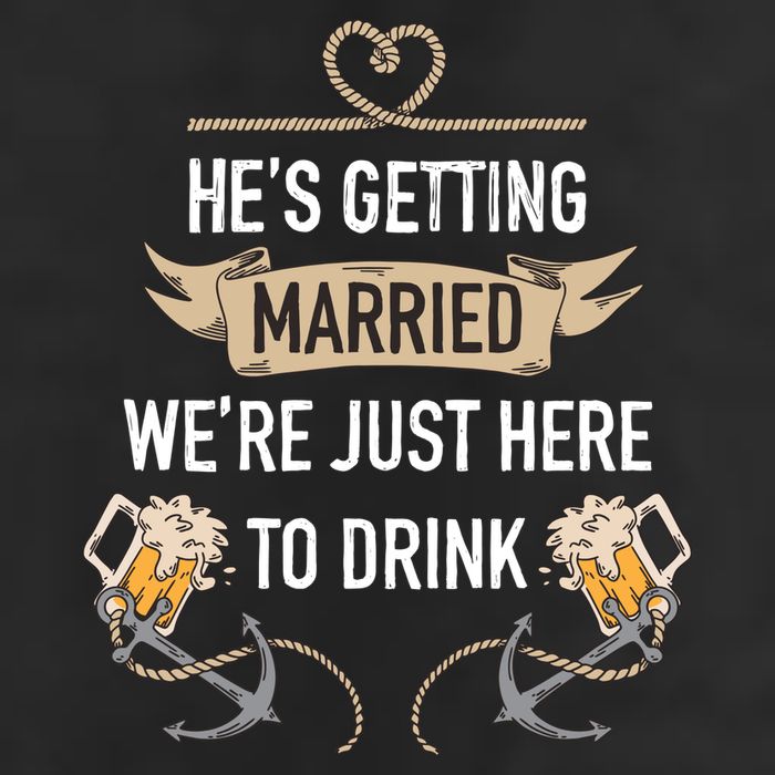 Bachelor Groom Drinking 25L Jumbo Tote