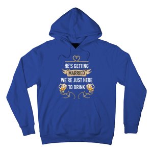 Bachelor Groom Drinking Hoodie