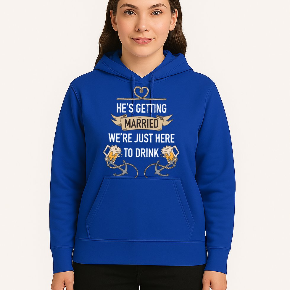 Bachelor Groom Drinking Hoodie