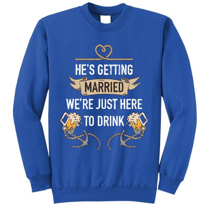 Bachelor Groom Drinking Sweatshirt