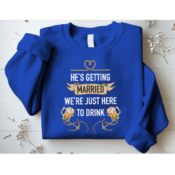 Bachelor Groom Drinking Sweatshirt