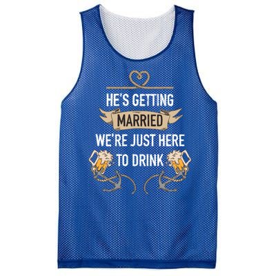 Bachelor Groom Drinking Mesh Reversible Basketball Jersey Tank