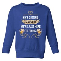 Bachelor Groom Drinking Toddler Sweatshirt