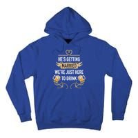 Bachelor Groom Drinking Tall Hoodie