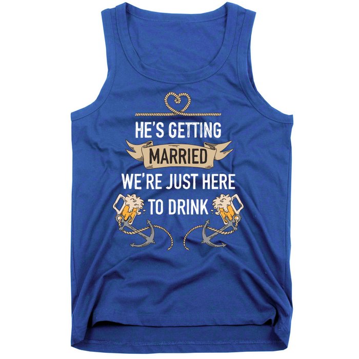 Bachelor Groom Drinking Tank Top