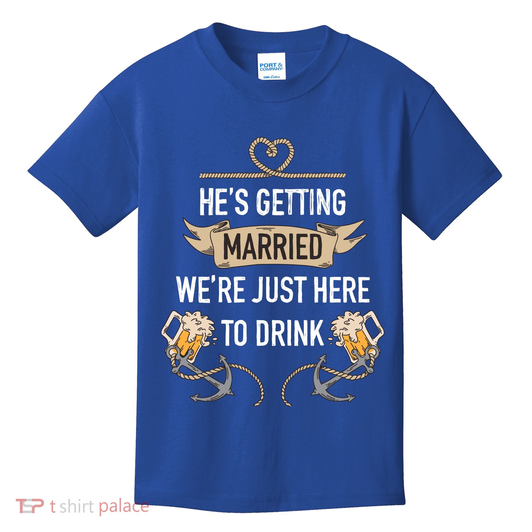 Bachelor Groom Drinking Kids T-Shirt