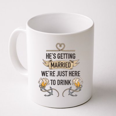 Bachelor Groom Drinking Coffee Mug