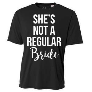 Bachelorette She's Not A Regular Bride Cooling Performance Crew T-Shirt