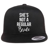 Bachelorette She's Not A Regular Bride Flatbill Hat