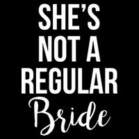 Bachelorette She's Not A Regular Bride Flatbill Hat