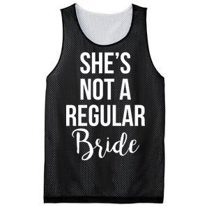 Bachelorette She's Not A Regular Bride Mesh Reversible Basketball Jersey Tank