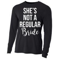 Bachelorette She's Not A Regular Bride Cooling Performance Long Sleeve Crew