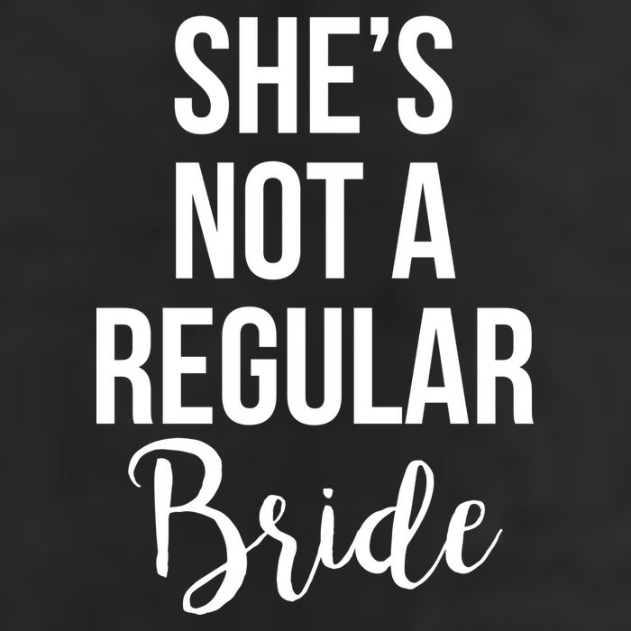 Bachelorette She's Not A Regular Bride Golf Towel