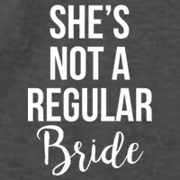 Bachelorette She's Not A Regular Bride Vector Backpack