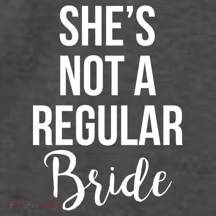 Bachelorette She's Not A Regular Bride Vector Backpack
