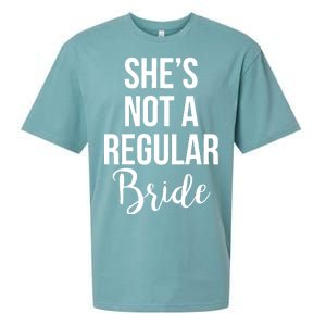 Bachelorette She's Not A Regular Bride Sueded Cloud Jersey T-Shirt