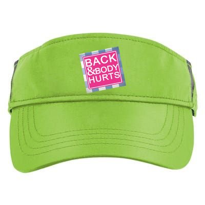 Back & Body Hurts Adult Drive Performance Visor