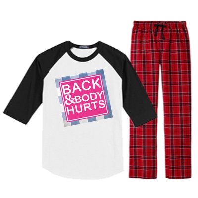 Back & Body Hurts Raglan Sleeve Pajama Set