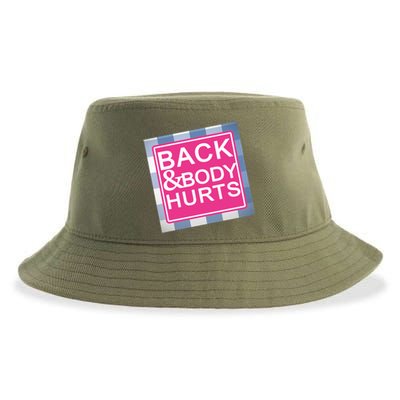 Back & Body Hurts Sustainable Bucket Hat