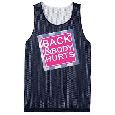 Back & Body Hurts Mesh Reversible Basketball Jersey Tank