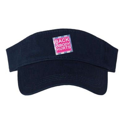 Back & Body Hurts Valucap Bio-Washed Visor