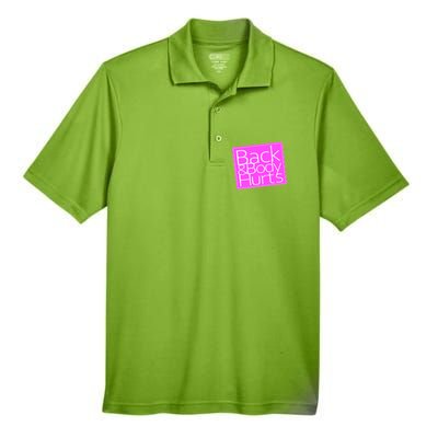 Back & Body Hurts Pink Logo Men's Origin Performance Piqué Polo