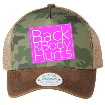 Back & Body Hurts Pink Logo Legacy Tie Dye Trucker Hat