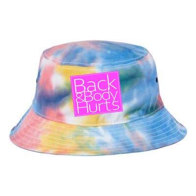 Back & Body Hurts Pink Logo Tie Dye Newport Bucket Hat