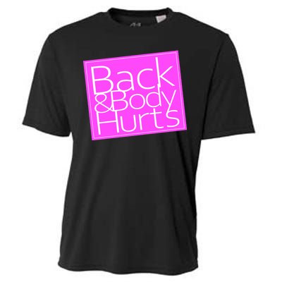 Back & Body Hurts Pink Logo Cooling Performance Crew T-Shirt