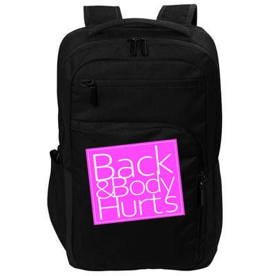 Back & Body Hurts Pink Logo Impact Tech Backpack