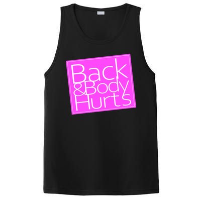 Back & Body Hurts Pink Logo PosiCharge Competitor Tank